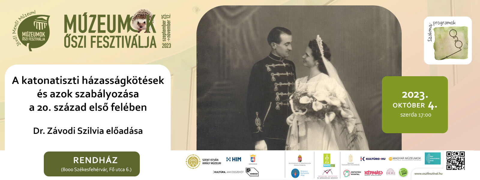 A katonatiszti házasságkötések és azok szabályozása a 20. század első felében – Dr. Závodi Szilvia (HM HIM) előadása